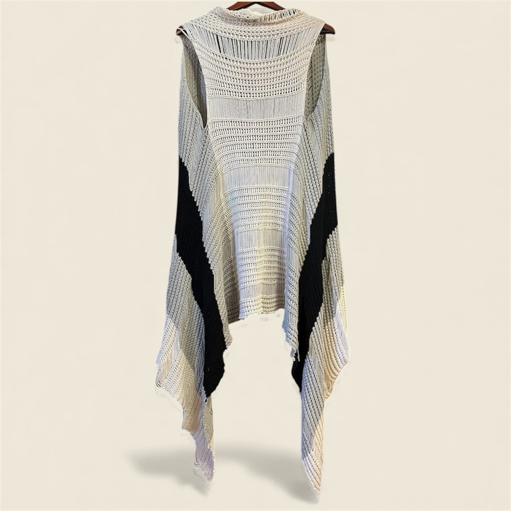 NWOT Architectural Asymmetric Duster Geometric Colorblock Vest Avant-Garde
